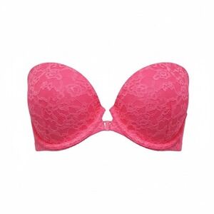 Victoria's Secret Barbiecore Pink Neon Strapless Bra 34C